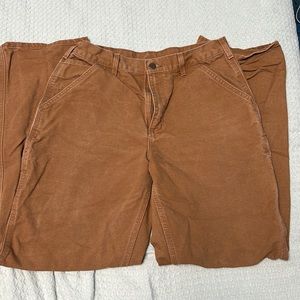 Carhartt Washed Duck Utility Work Original Dungaree Fit pants worn twice